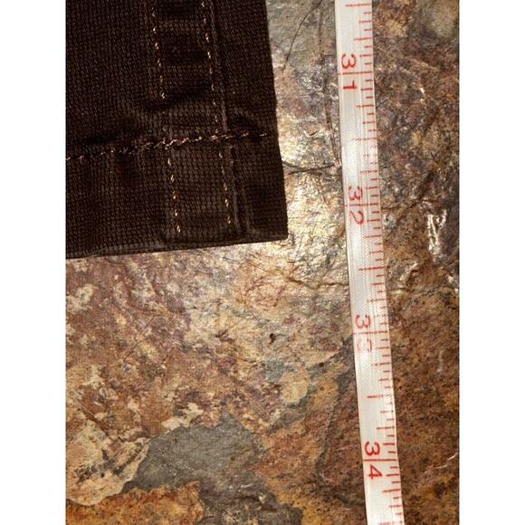 Tommy Hilfiger Women’s Brown Pants Size 14 Solid Flat Front Boot Cut - Picture 12 of 13